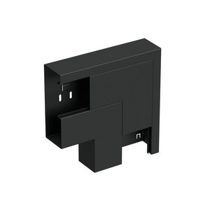 Verticaal hoekstuk wandgoot +D LSN-170A/65 WGX zwart RAL9017