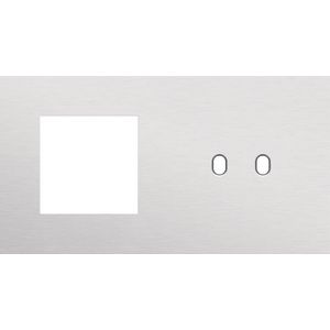 Afdekplaat 2-voud horiz. 71mm centerafst. 155-57808