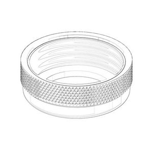 Beluchter mouw 25x9mm chr