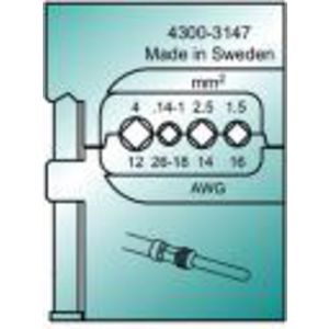 Inzetmatrijs MTF voor kontaktpennen (harting) 0,14-4mm²