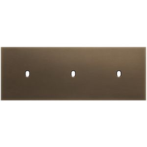 3-voudige afdekplaat horizontaal 71mm centerafstand voor drie enke