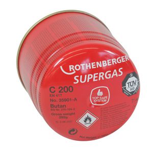 Gas cartridge C200 Supergas, Vers. A VVE=36