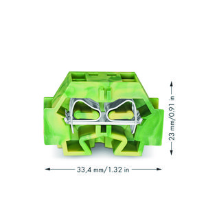 4-draads klem zonder drukknop met bev.flens 262-337 VVE=50