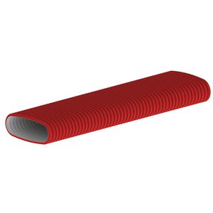 Rol a 20m. Hybalans+ afvoerslang / flexibele buis rood ovaal 133x55mm