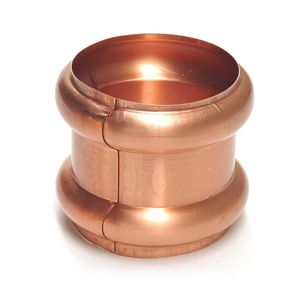 Koperen HWA overschuifwrong 100mm dubbel