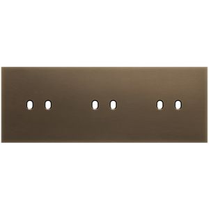 3-voudige afdekplaat horizontaal 71mm centerafstand voor drie twe