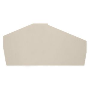 Afsluit- eindplaat d.beige h:75.1mm b:2mm V-0, VVE=50