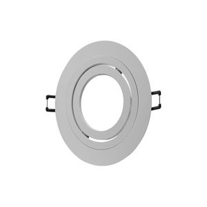 Inbouwarmatuur AR70 rond verstelbaar wit