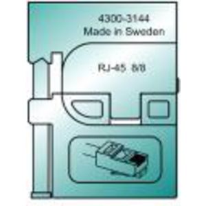 Inzetmatrijs MTF voor Westernstecker RJ45/Modulair Plug RJ45