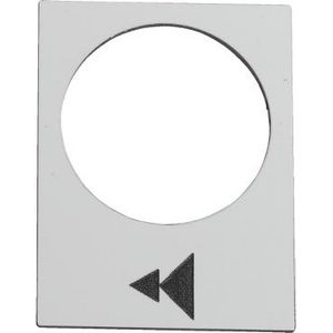 Etiket 30x40mm Markering symbool Zwart Harmony XAC VVE=10