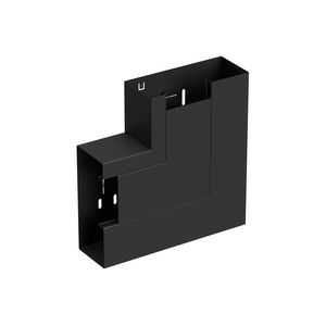 Verticaal hoekstuk wandgoot +D LSU-170/72 WGX zwart RAL9017