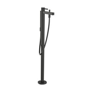 Vrijstaande badmengkraan opbouw Finoris Brushed Black Chrome