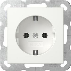 wandcontactdoos met randaarde SRK System 55 zuiver wit m