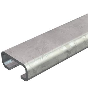 Lengte a 2m. profielrail gesloten sleufbreedte 12mm 27x125mm