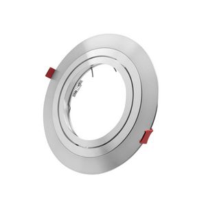 Inbouwarmatuur AR111 1 gat rond verstelbaar alu