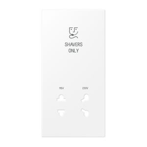Afdekking matwit voor scheer contactdoos LS990