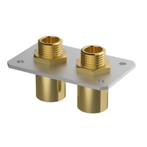 MB wandplaat dubbel 1/2"F 20mm