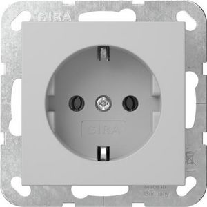 wandcontactdoos met randaarde SRK System 55 grijs m