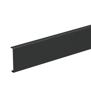 Deksel F80 L=1.5m WGX zwart RAL9017 VVE=2