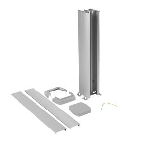 Energiezuil 2 compartiment 80mm 0,68M Aluminium DA
