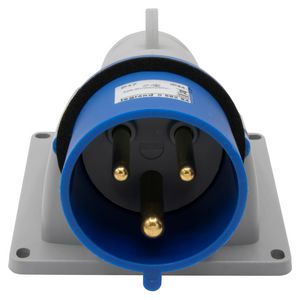 Toestelcontactstop 230V 32A 3P IP44 blauw P17 Tempra