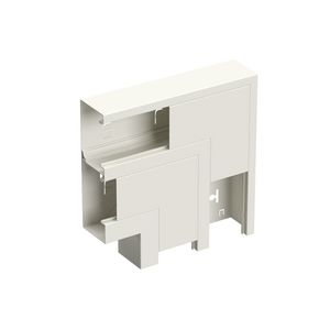 Verticaal hoekstuk wandgoot +D LSN-233/72 WGX wit RAL9010