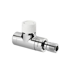 Radiatorafsluiter thermostatisch E recht 1/2" chroom