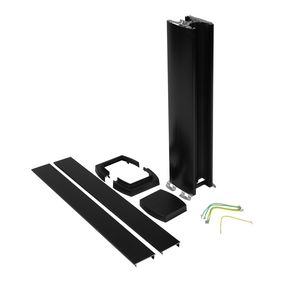 Energiezuil 2 compartiment 80mm 0,68M zwart