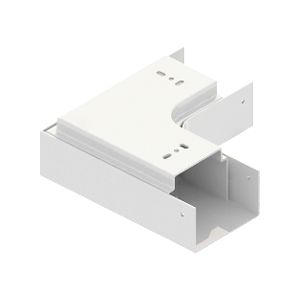 Platte bocht 90° aluminium wit RAL9010 set (2-delig) tbv leidinggoot