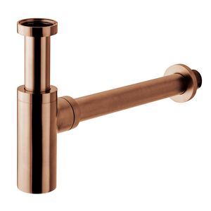 Hevel messing 1.1/4 wastafel geborsteld koper