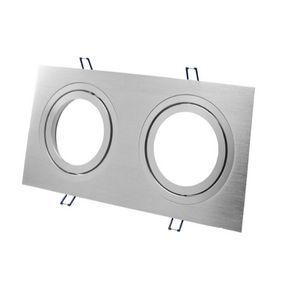 Inbouwarmatuur AR111 2 gaten verstelbaar alu