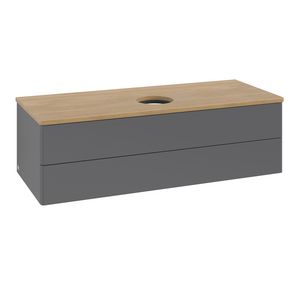 Wastafelonderkast Antao 1200x360x500mm Antr. Matt Lacquer K21011GK