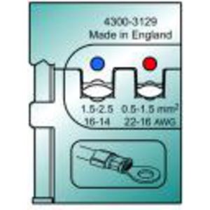 Inzetmatrijs MTF geisoleerde kabelschoenen 0,5-1,5mm²