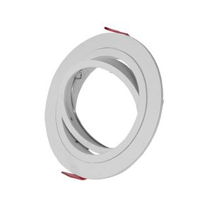 Inbouwarmatuur AR111 1 gat rond verstelbaar wit