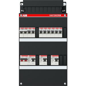Installatiekast 8x achter 3x 30mA + F + HS 1-f