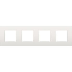 4-voudig afdekplaat hoh 71mm Intense white