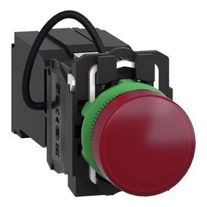 Signaallamp Ø22mm Gladde lens LED 400V Rood Harmony XB5