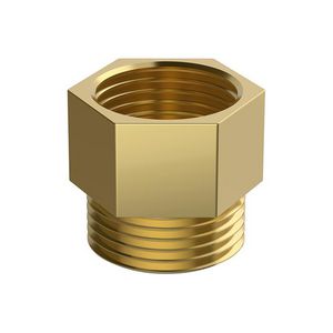 MB Nippel F/M 1 1/2" Messing, vlakd.