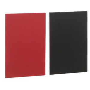 Etiket 18x27mm schild 30x50mm Zwart/rood XB4/XB5 VVE=10