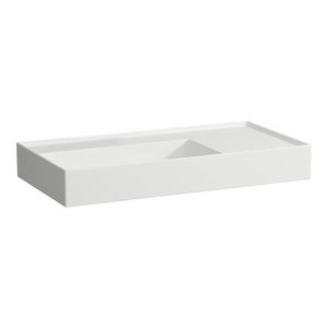 Wastafel sAPhirkeramik afleg rechts 900x460mm mat wit