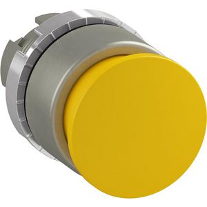 Drukknop paddestoeldrukknop Ø28mm terugverend geel