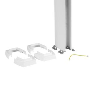 Energiezuil 2 compartiment 45mm 2,70M wit