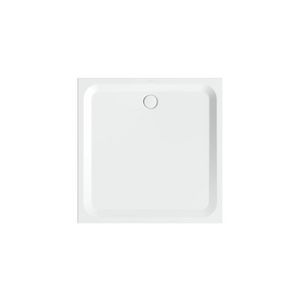 Douchebak geglazuurd staal BetteUltra 1300x1300x35mm wit AS antislip Sense afvoer Ø90mm
