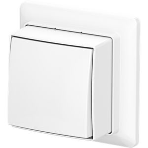 Schak wis+plaat opb b-AP+ alpine wit