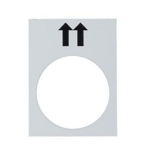 Etiket 30x40mm Met symbool Wit Harmony XB4/XB5