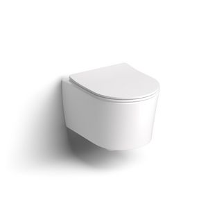 Wandtoilet m toiletzitting versie 48cm mat wit InBe 1