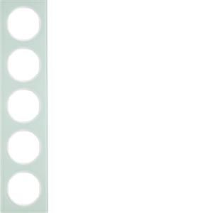 Afdekraam 5-v berker R.3 Glas polarwit