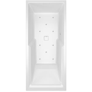Whirlpool Still Shower Rihopool 180x80cm systeem AIR rechts hoogglans wit