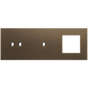 3-voudige afdekplaat horizontaal 71mm centerafstand voor een tweev