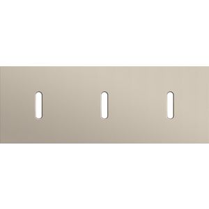 Afdekplaat 3-voud horiz. 71mm centerafst. 166-56701